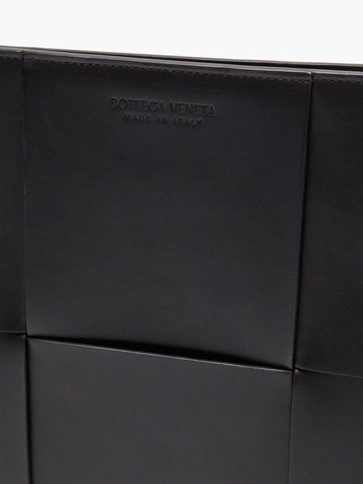 Intrecciato leather document case