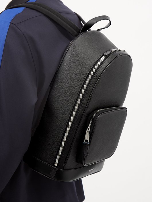 Rocco palmellato-leather backpack