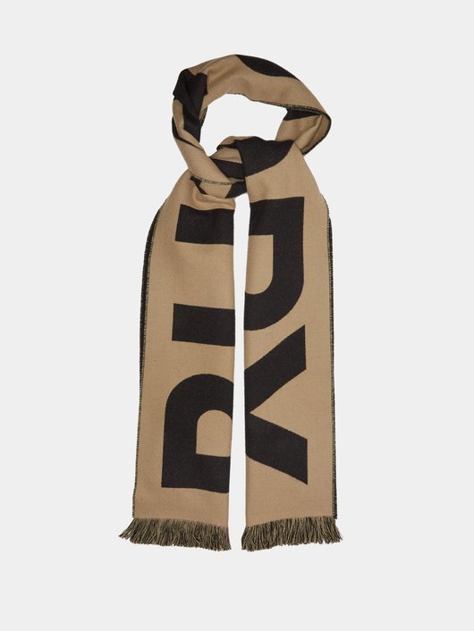 Burberry Logo-jacquard wool scarf