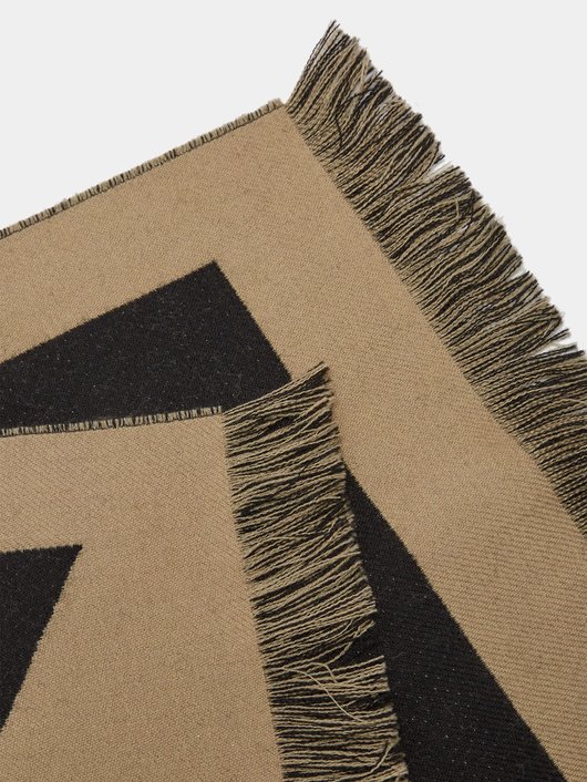 Burberry Logo-jacquard wool scarf