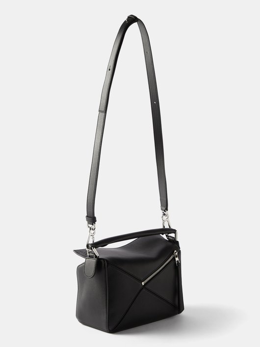 Puzzle small grained-leather cross-body bag