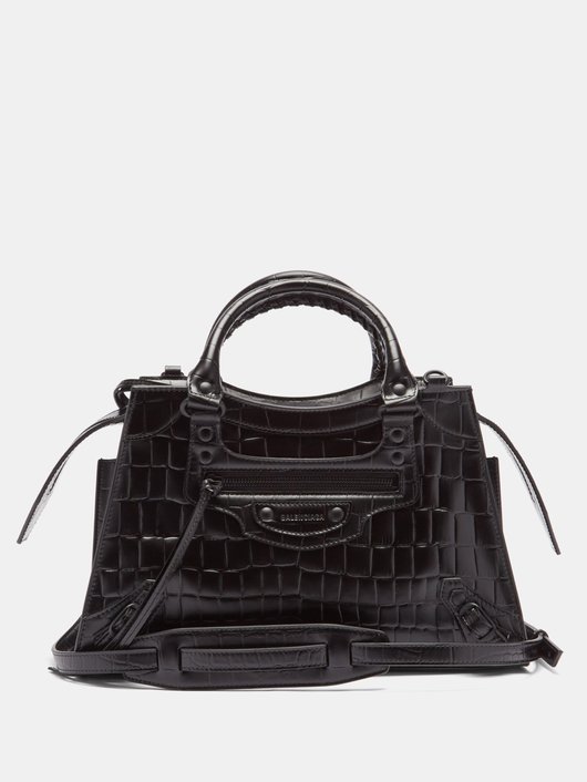 Neo Classic City crocodile-effect leather bag