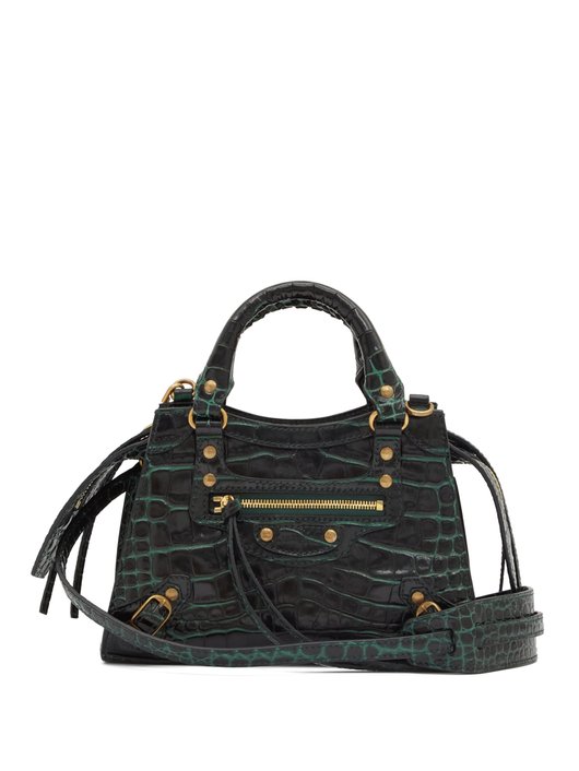 Neo Classic mini croc-effect leather bag