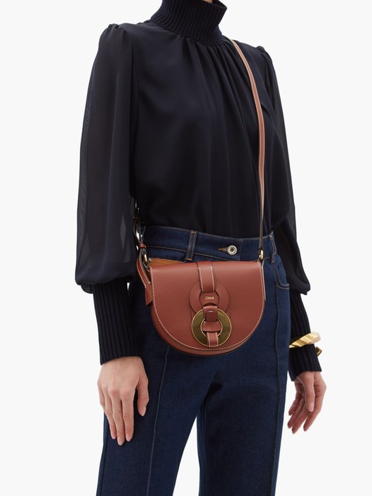 Darryl grained-leather cross-body bag