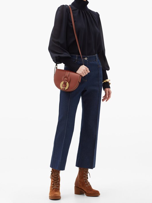 Darryl grained-leather cross-body bag