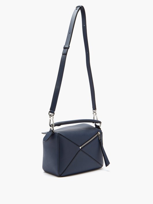 Puzzle small leather cross-body bag