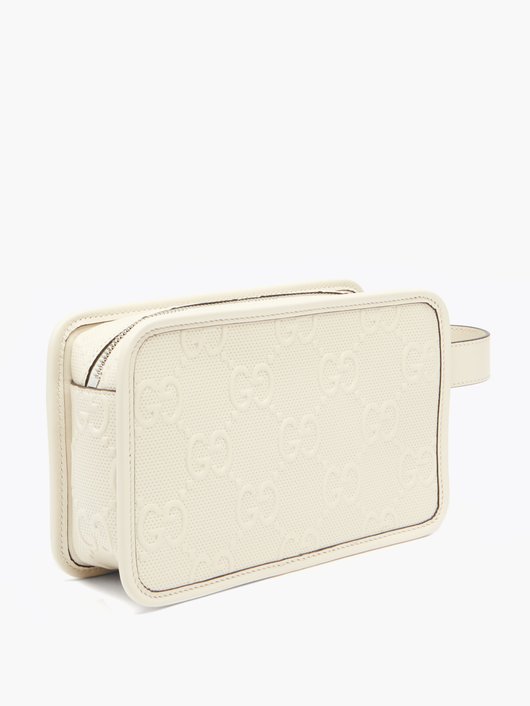 GG-embossed leather washbag