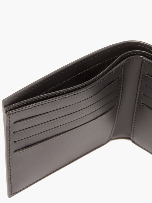 VLTN-print leather bi-fold wallet