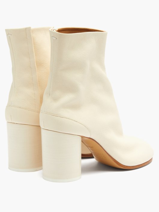 Tabi split-toe vintage-leather ankle boots