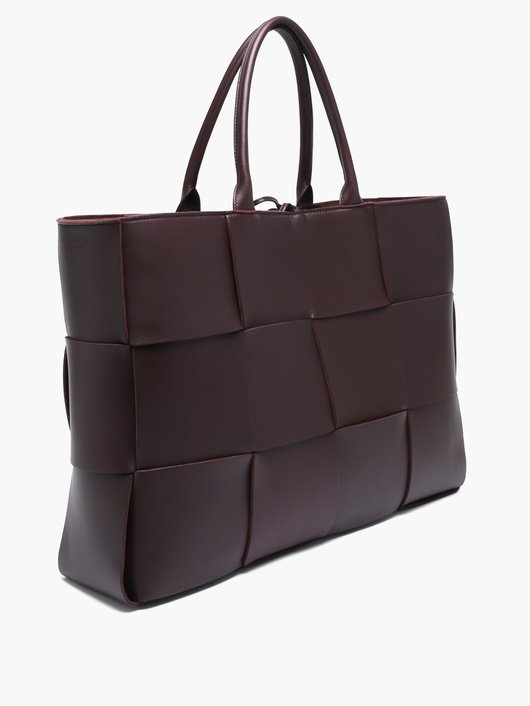 The Arco Intrecciato-leather tote bag