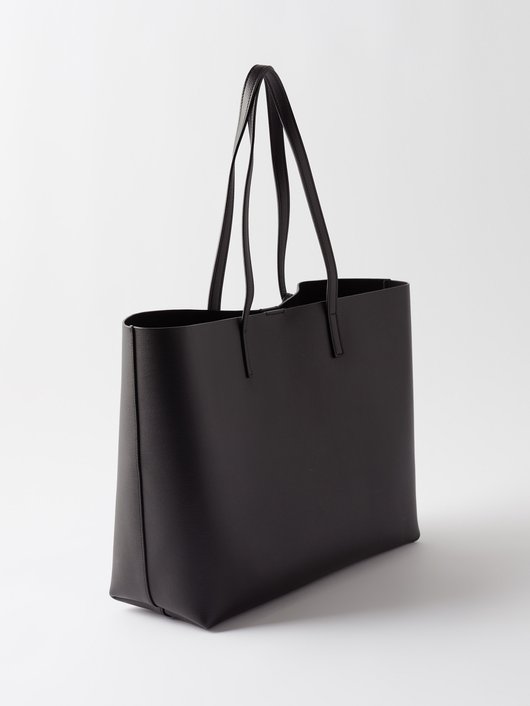 Shopping leather tote bag