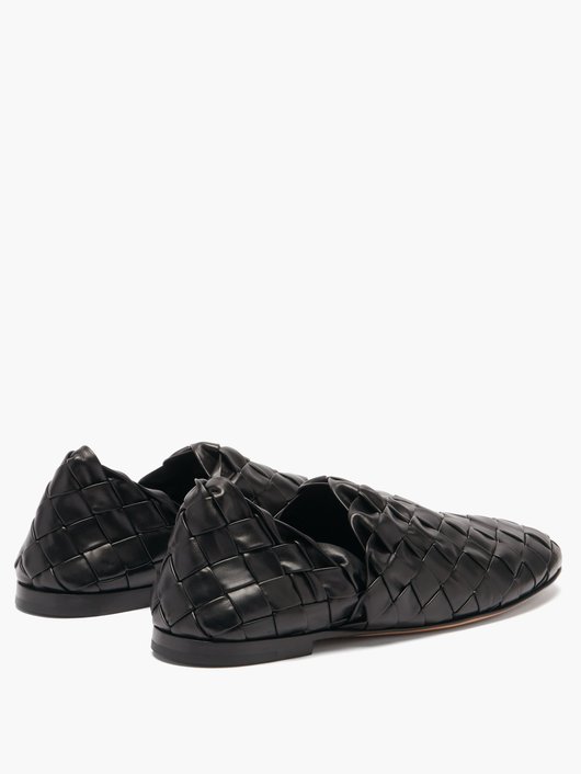 The Slipper Intrecciato leather flats