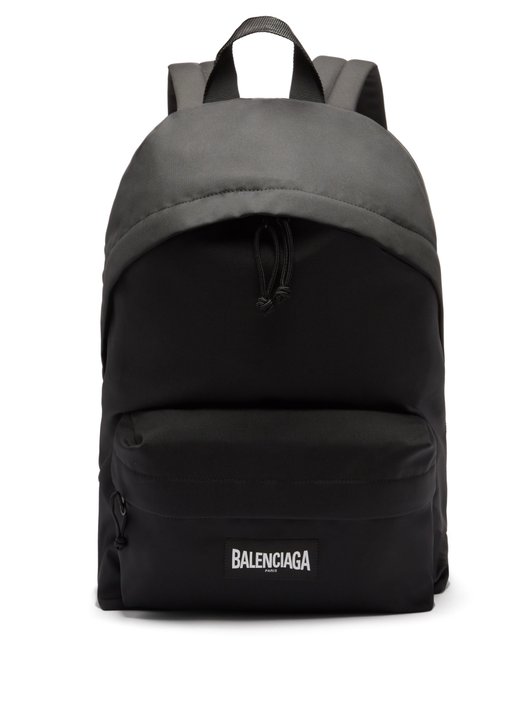 Oversized XXL recycled-nylon backpack