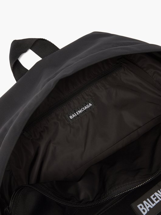 Oversized XXL recycled-nylon backpack