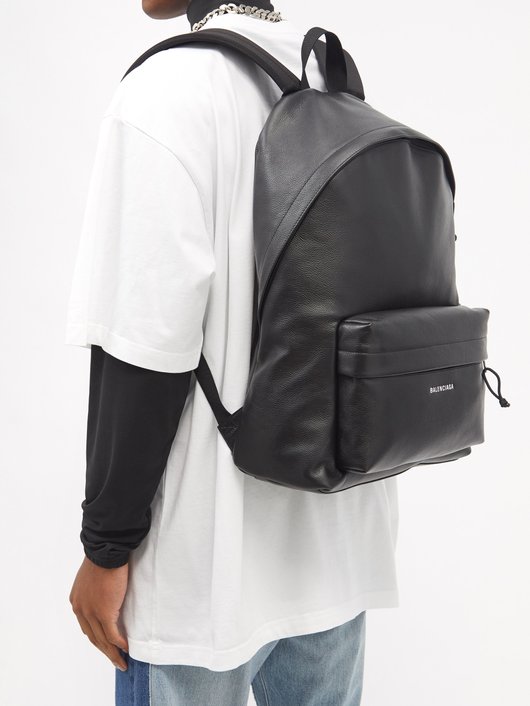 Explorer leather backpack