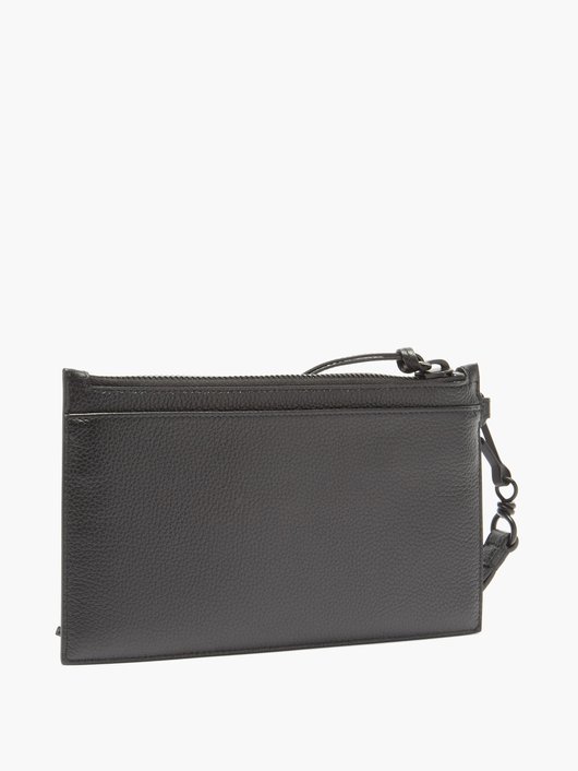 Neo Classic small grained-leather pouch