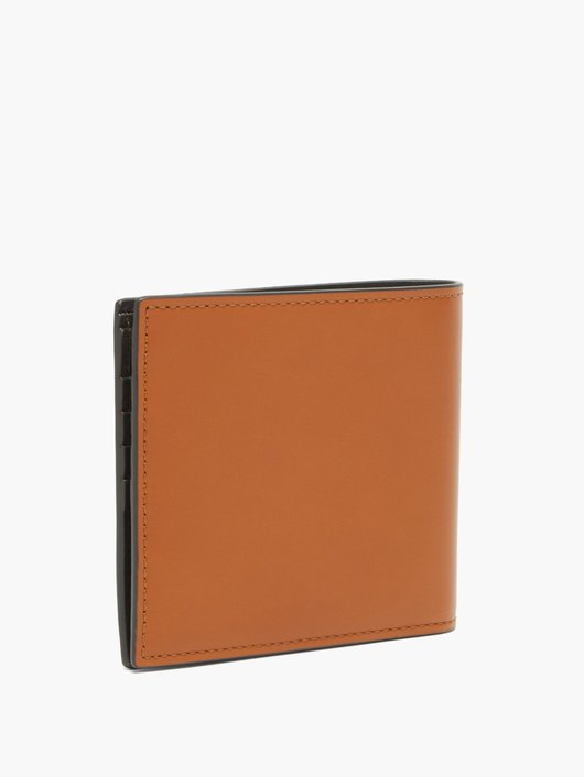 Logo-debossed leather bifold wallet