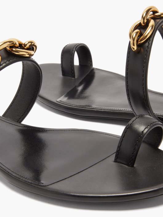 Jota chain-embellished leather sandals