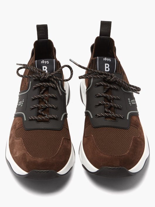 Berluti Mesh and suede trainers