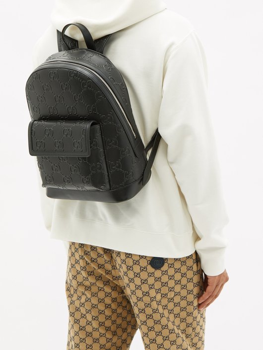 GG Tennis leather backpack