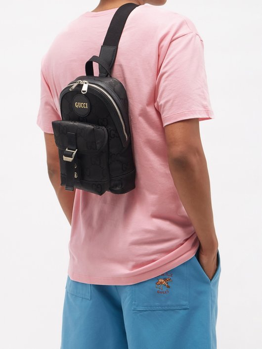 Off The Grid GG-jacquard canvas backpack