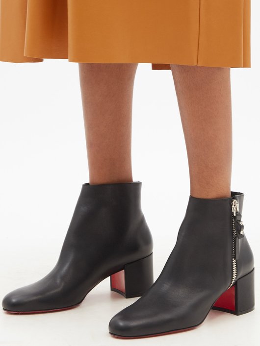 Ziptotal 55 leather ankle boots