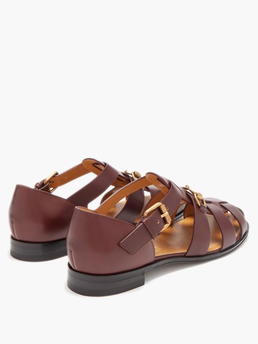 Elektra leather fisherman sandals