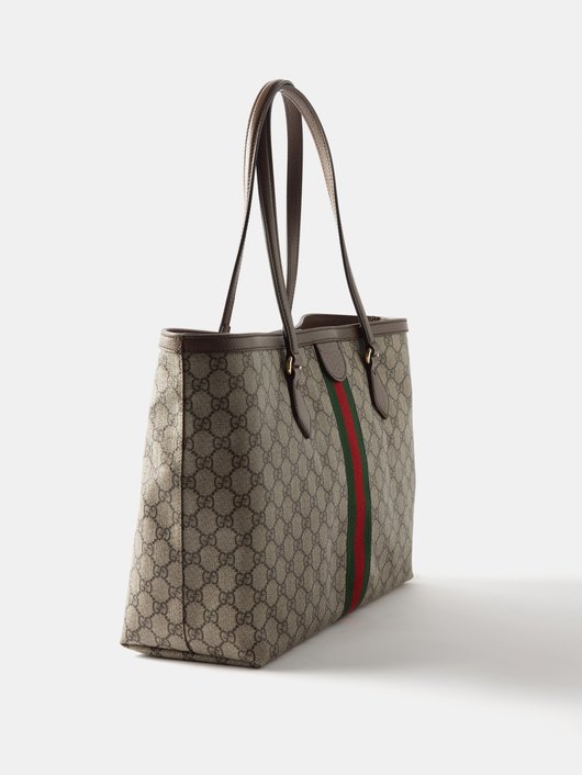 Ophidia Web-stripe GG Supreme canvas tote bag