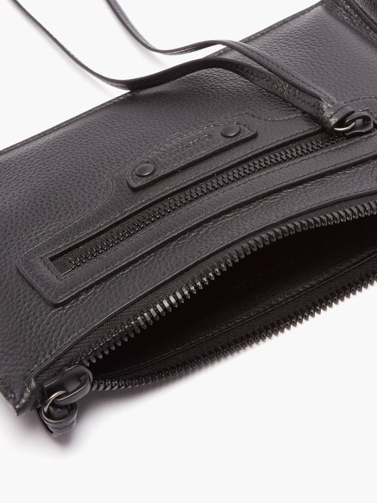 Balenciaga Neo Classic grained-leather pouch