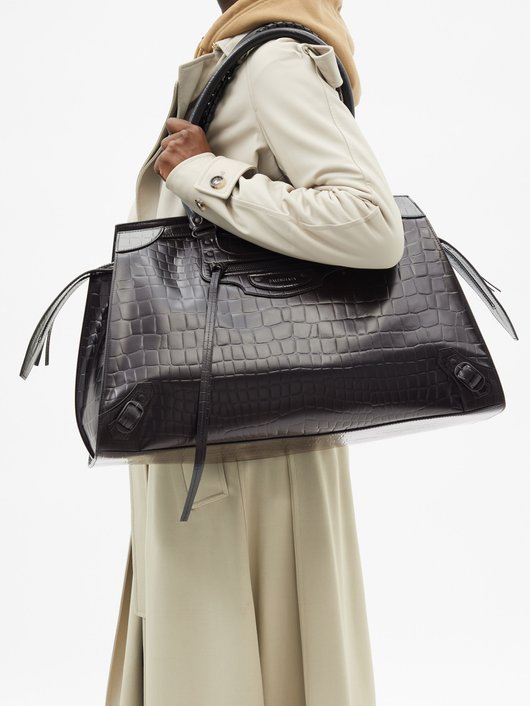 Neo Classic City large croc-effect leather bag