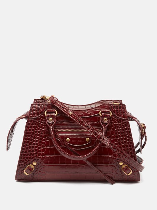 Neo Classic City mini crocodile-effect leather bag