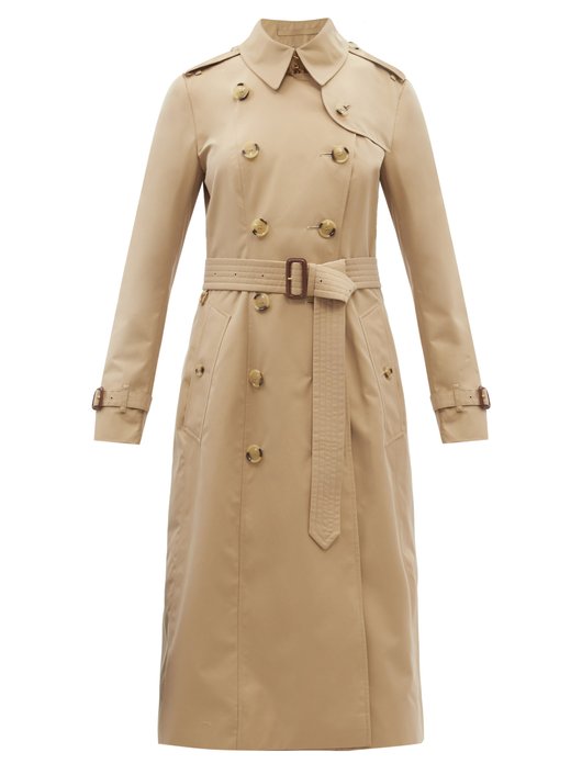 ÁO BURBERRY Chelsea long gabardine trench coat