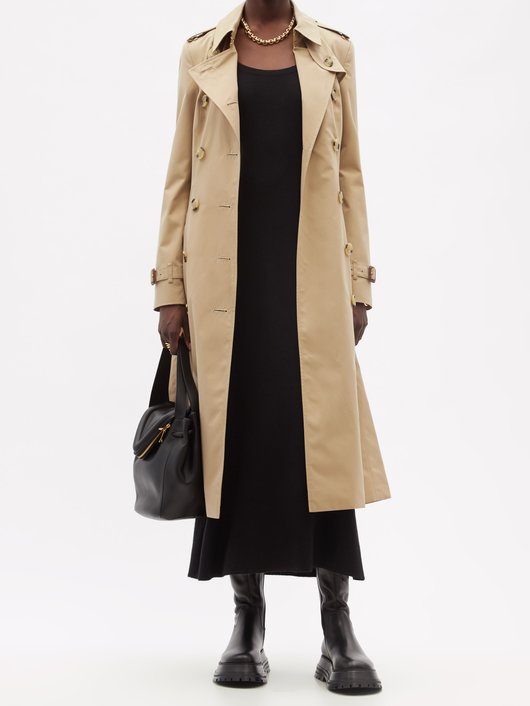 Burberry Chelsea long gabardine trench coat