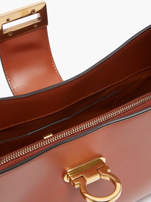 Trifolio leather shoulder bag