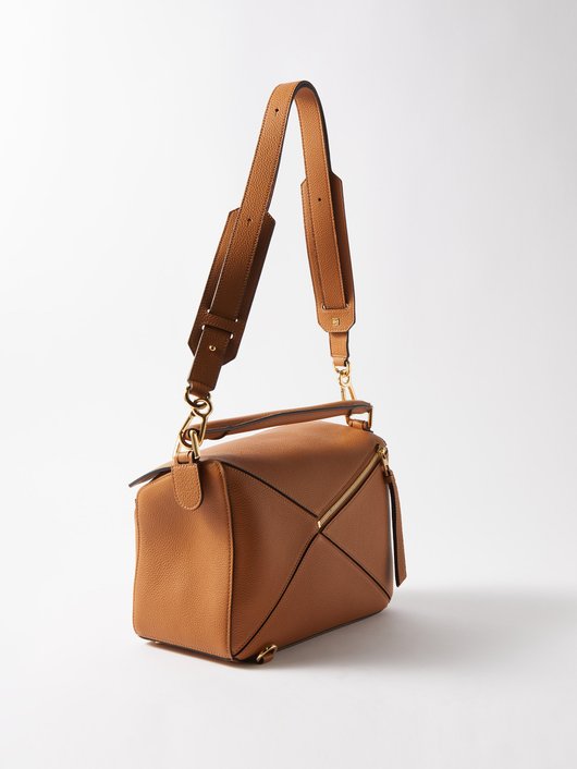 Puzzle medium leather bag