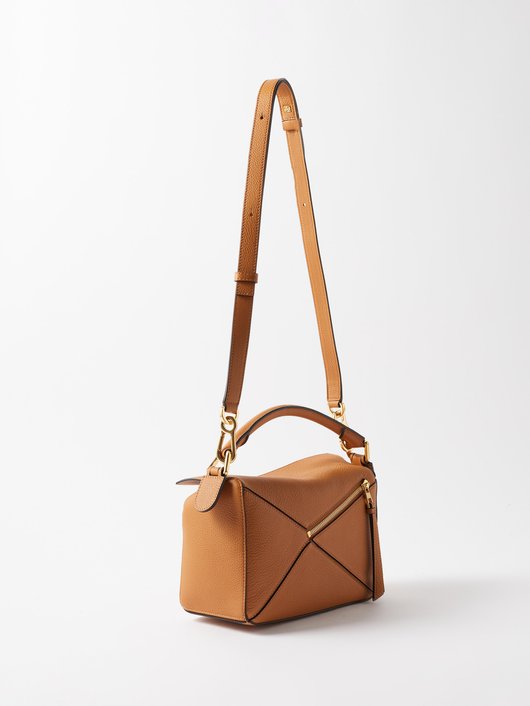 Puzzle small grained-leather cross-body bag