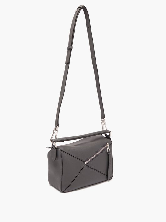 Puzzle small grained-leather cross-body bag