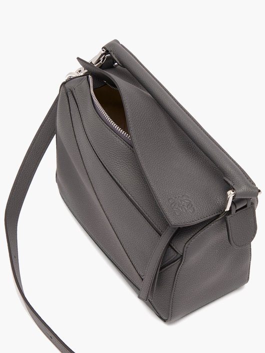 Puzzle small grained-leather cross-body bag