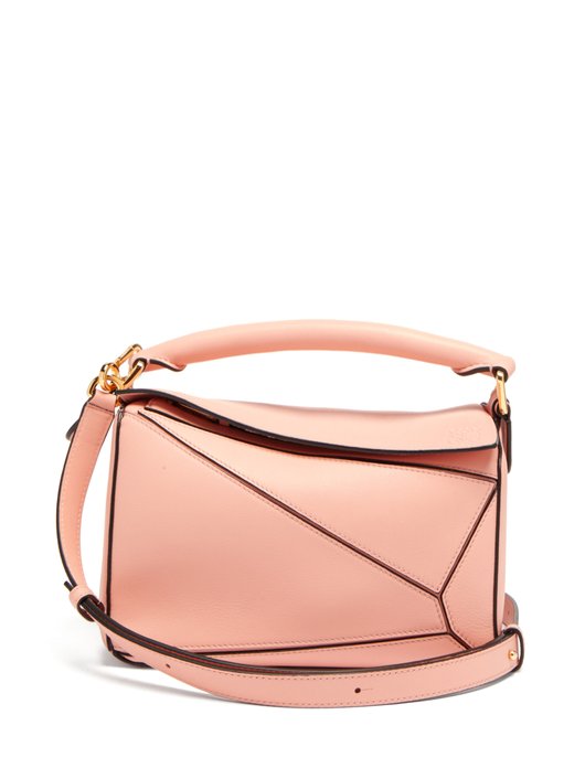 Puzzle small leather cross-body bag