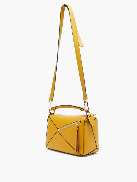 Puzzle small grained-leather cross-body bag