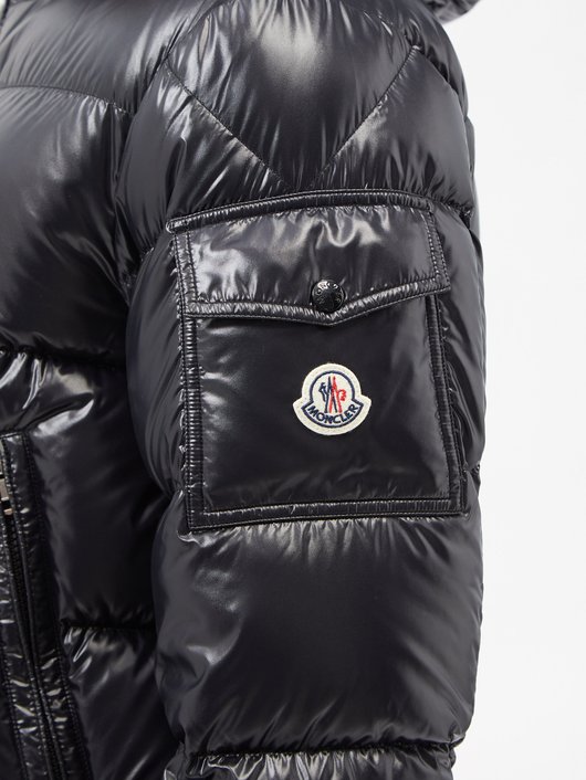 Moncler Ecrins hooded quilted down coat