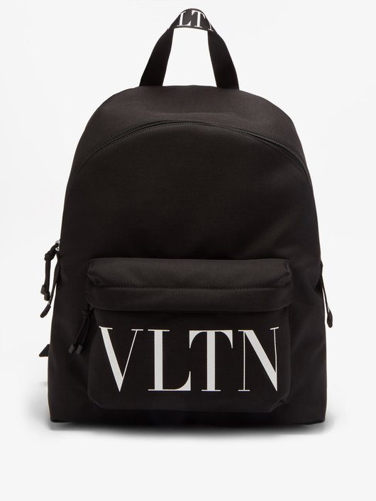 VLTN-logo canvas backpack