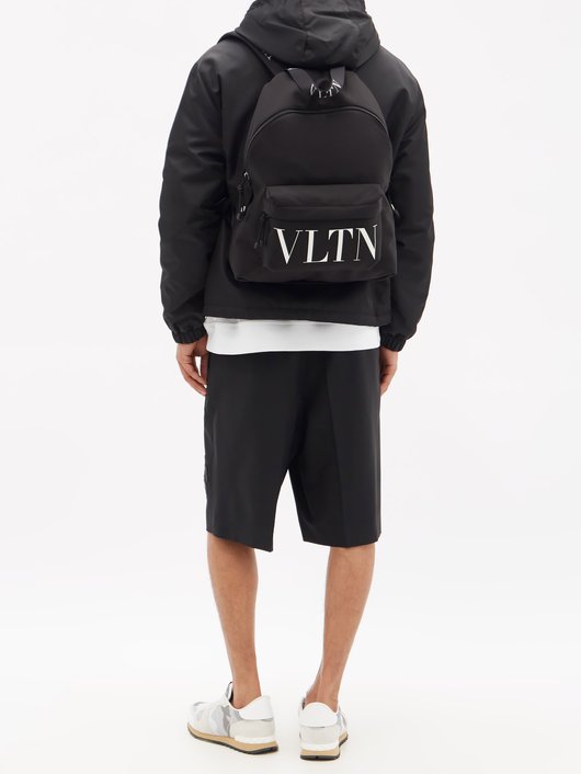 VLTN-logo canvas backpack