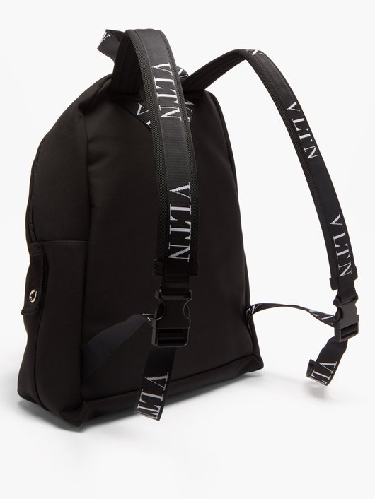 VLTN-logo canvas backpack