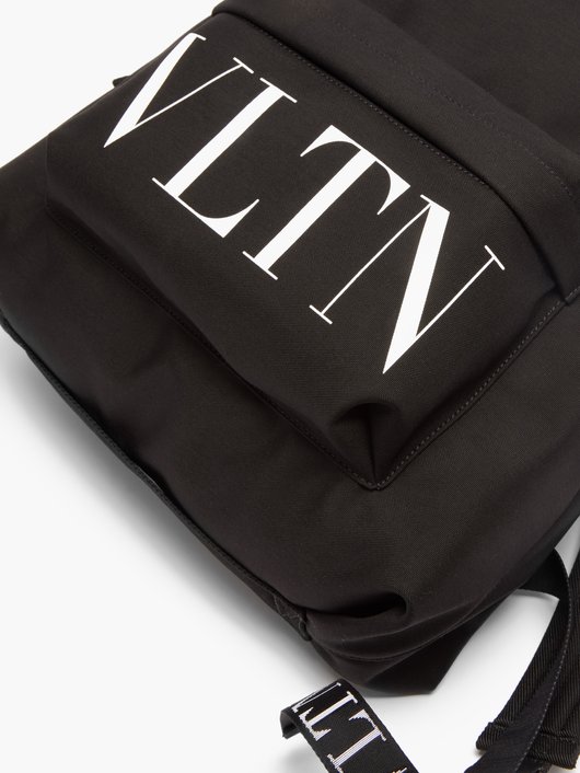 VLTN-logo canvas backpack