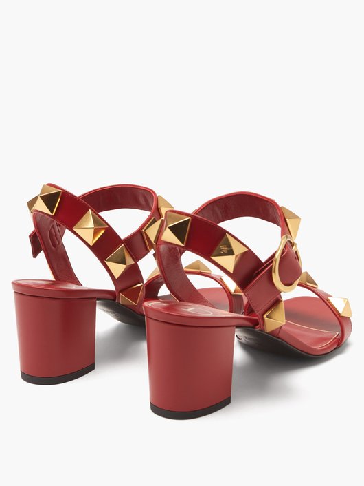 Roman Stud flat leather sandals