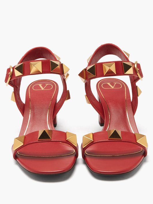 Roman Stud flat leather sandals