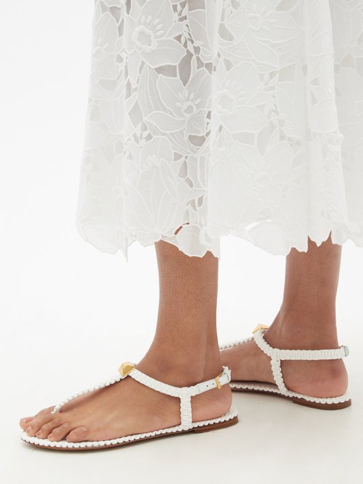 Roman Stud crochet sandals