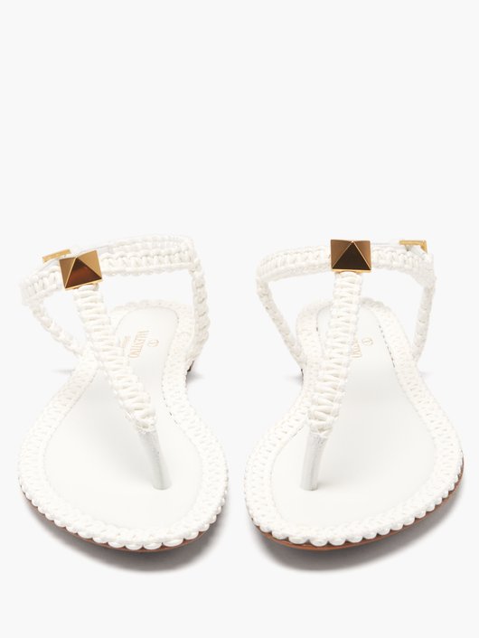 Roman Stud crochet sandals