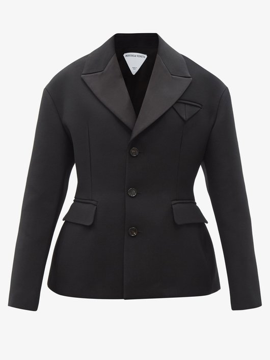 Hourglass single-breasted blazer